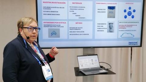 La Dra.Nogales Espert presenta un proyecto en Helsinki en el marco del Congreso Internacional de Enfermería (CIE)